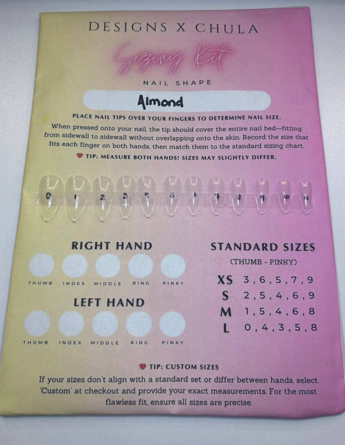 Sizing Chart✨